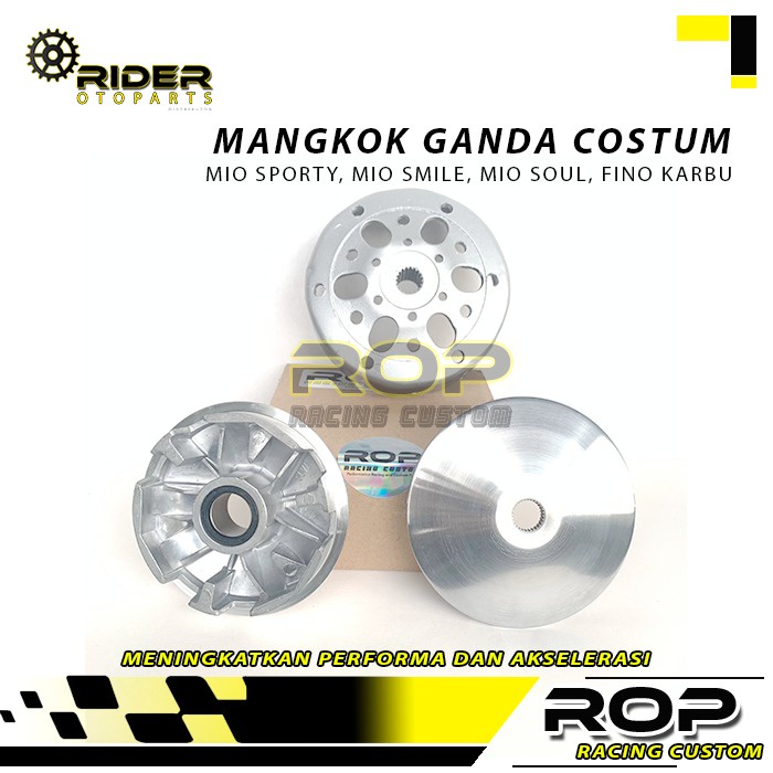 Upgrade Cvt Rumah Roller Racing Set Mangkok Ganda Mio Smile Mio Sporty Mio Soul Fino Karbu