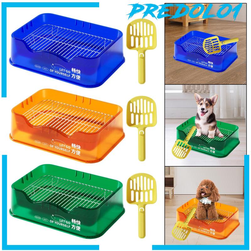 [Predolo1] Toilet Anjing Perlengkapan Hewan Peliharaan Dog Potty Pan Training Toilet Bedpan Kotak Kotoran Kucing