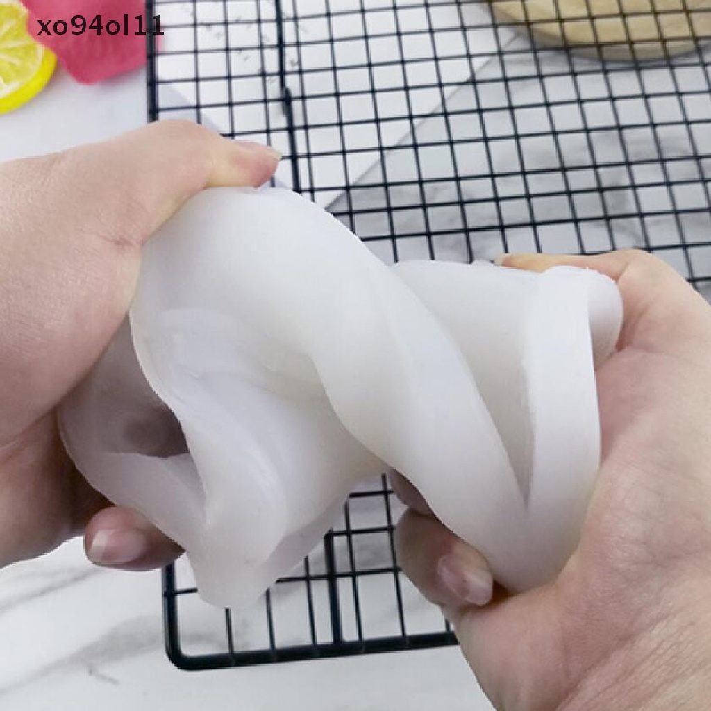 Xo 3D Kartun Kucing Resin Cetakan Kue Topper Cetakan Silikon DIY Alat Membuat Sabun OL