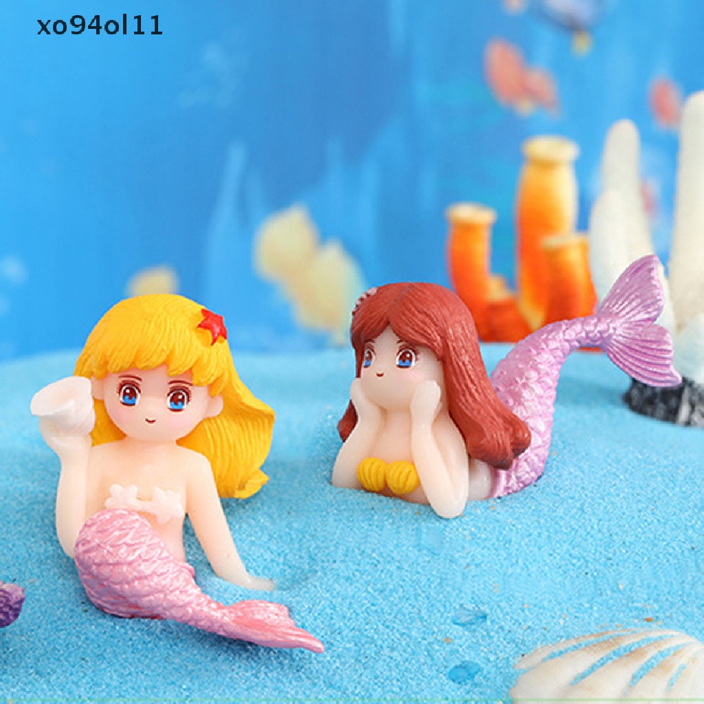 Xo 1Pc Lucu Kartun Mermaid Micro Landscape Kerajinan Plastik Diy Dekorasi Rumah OL