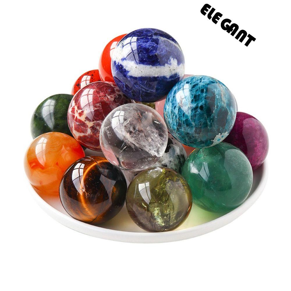 [Elegan] Bola Kristal Mudah Digunakan Indah Putih Kristal Souvenir Hadiah Ekologis Dekorasi Kerajinan Alami Feng Shui Ornamen Sembuh Pikiran Tujuh Bintang Array Batu Asli