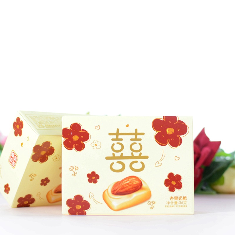 1 BOX PERMEN WEDDING CARAMEL ALMOND / GIFT BOX CANDY TEAPAI / PERMEN SANGJIT / PERMEN SHUANGXI / PERMEN PERNIKAHAN