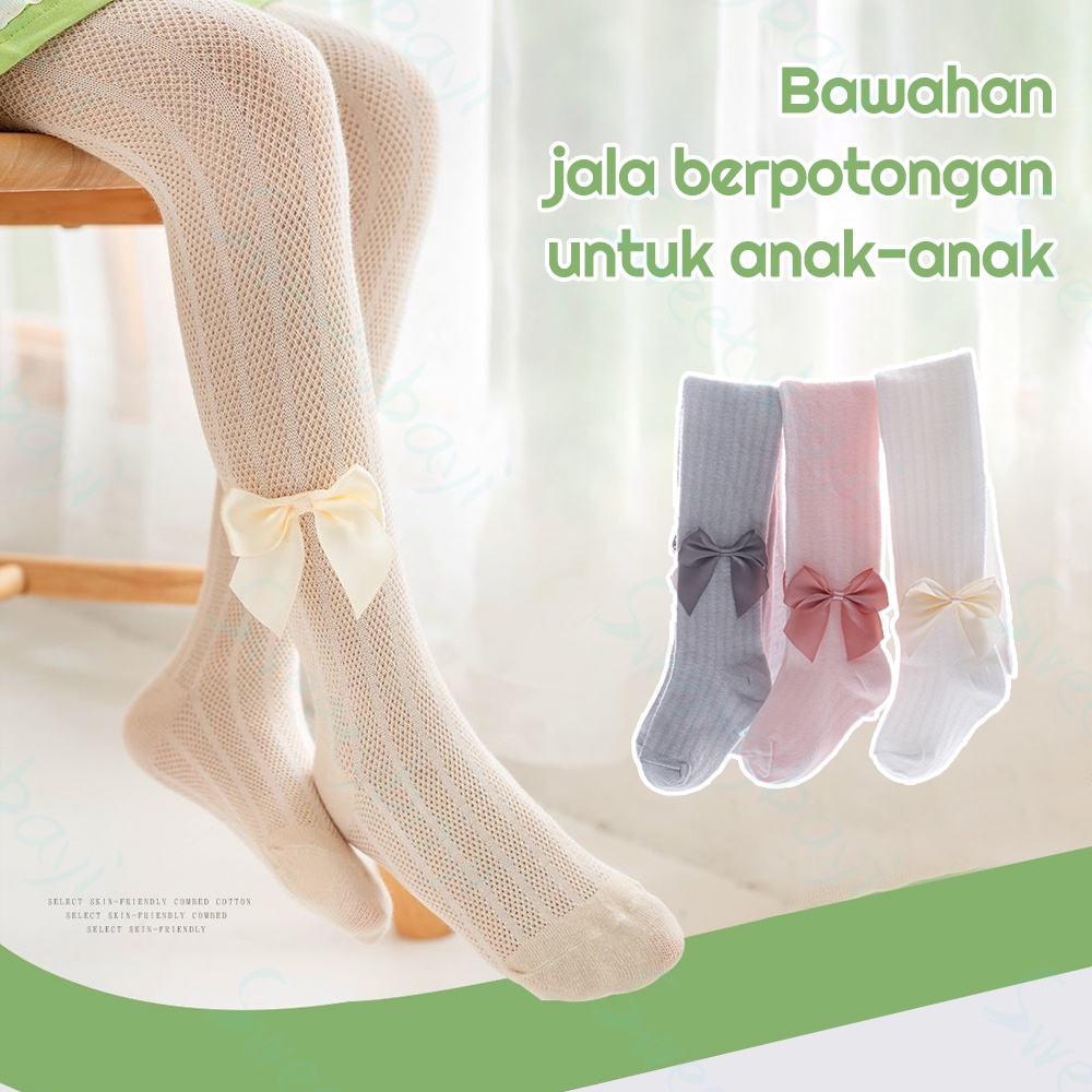 Sweetybayi 1-6thn Stocking anak perempuan Legging stocking bayi anak import Pantyhose anak perempuan