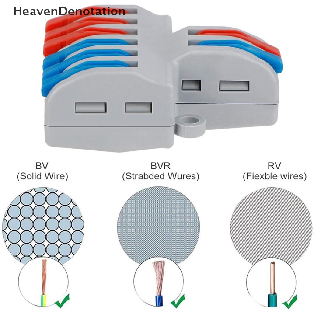 [HeavenDenotation] Terminal Sambungan Cepat Panel Tetap Seri PCT Kabel Listrik Split Garis Paralel HDV