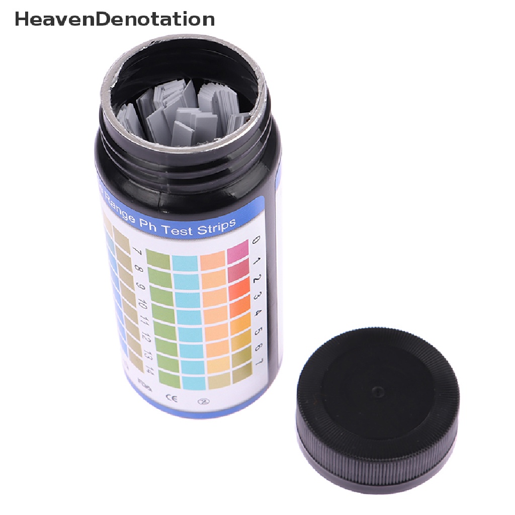 [HeavenDenotation] 100pcs PH0-14 Test Paper Laboratorium Rumah Tangga Indikator Ilmiah Lakmus Asam Alkali Tesg PH Test Meter HDV