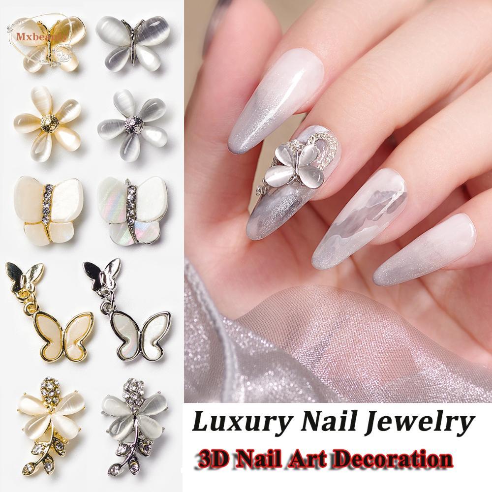 Mxbeauty Berlian Imitasi Bentuk Kupu-Kupu Untuk Dekorasi Nail Art Butterfly