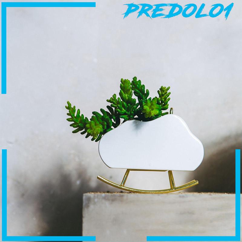 [Predolo1] Ornamen Pot Tanaman Sukulen Nordic Pot Bunga Keramik Untuk Desktop