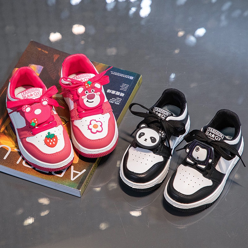 SHOEGALLERY LV0289 Sepatu Anak Sneakers Import Motif Animal AB Casual Premium Quality Sepatu  Fashion Anak Perempuan Kekinian