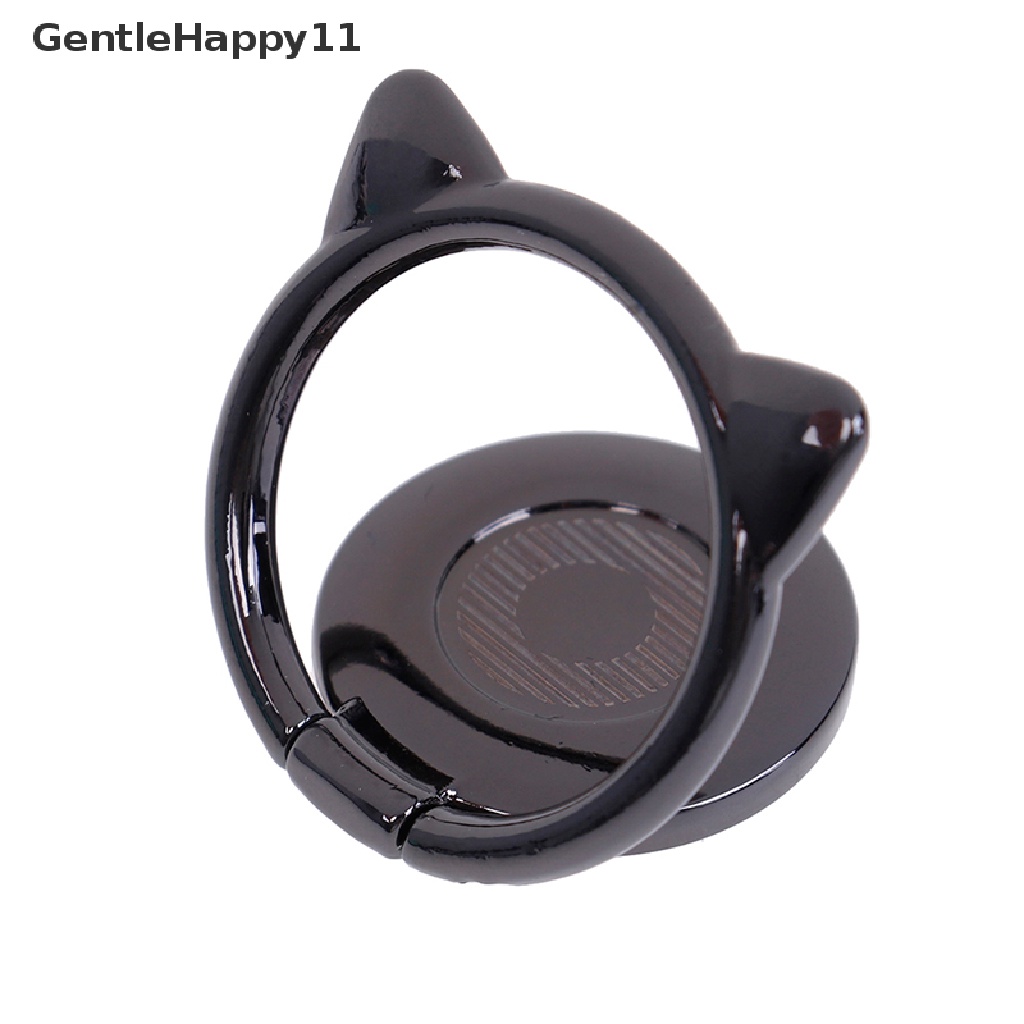 Gentlehappy Universal Telinga Kucing Lucu Tempat Cincin Jari 360putar stand Handphone id