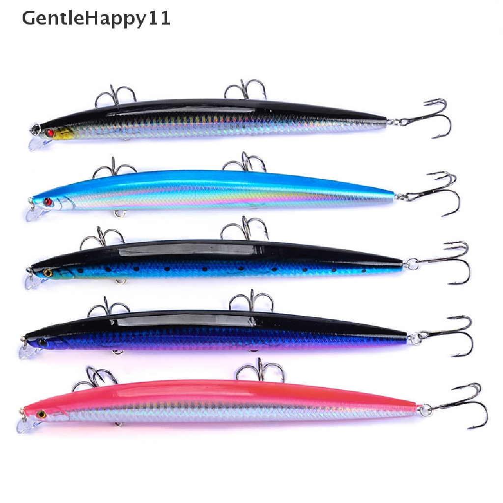 Gentlehappy 18cm 24g Besar Panjang Ikan Kecil Laut Memancing Umpan 3D Mata Kail Kuat Umpan id