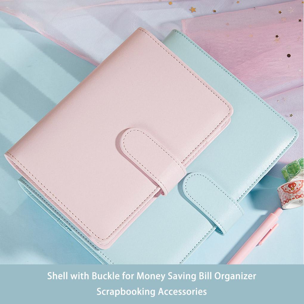 Huit A5 PU Planner Removable Cover Notebook Agenda Budget Buku Kerja Loose-leaf Amplop Binder Dengan Gesper Bill Organizer