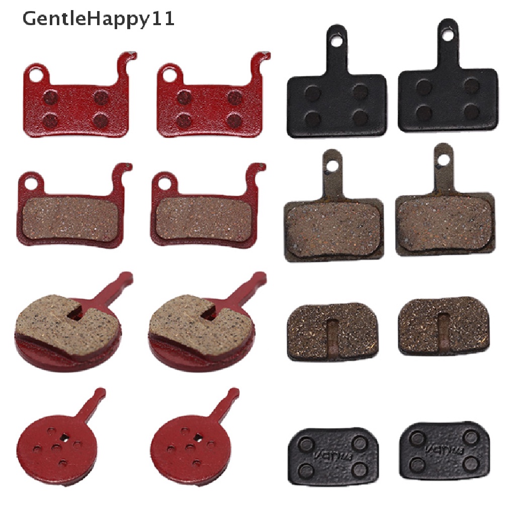 Gentlehappy 1pasang Bantalan Logam Untuk Sepeda Disc Bicycle Brake Bike Semi metallic Resin Brake Pad id