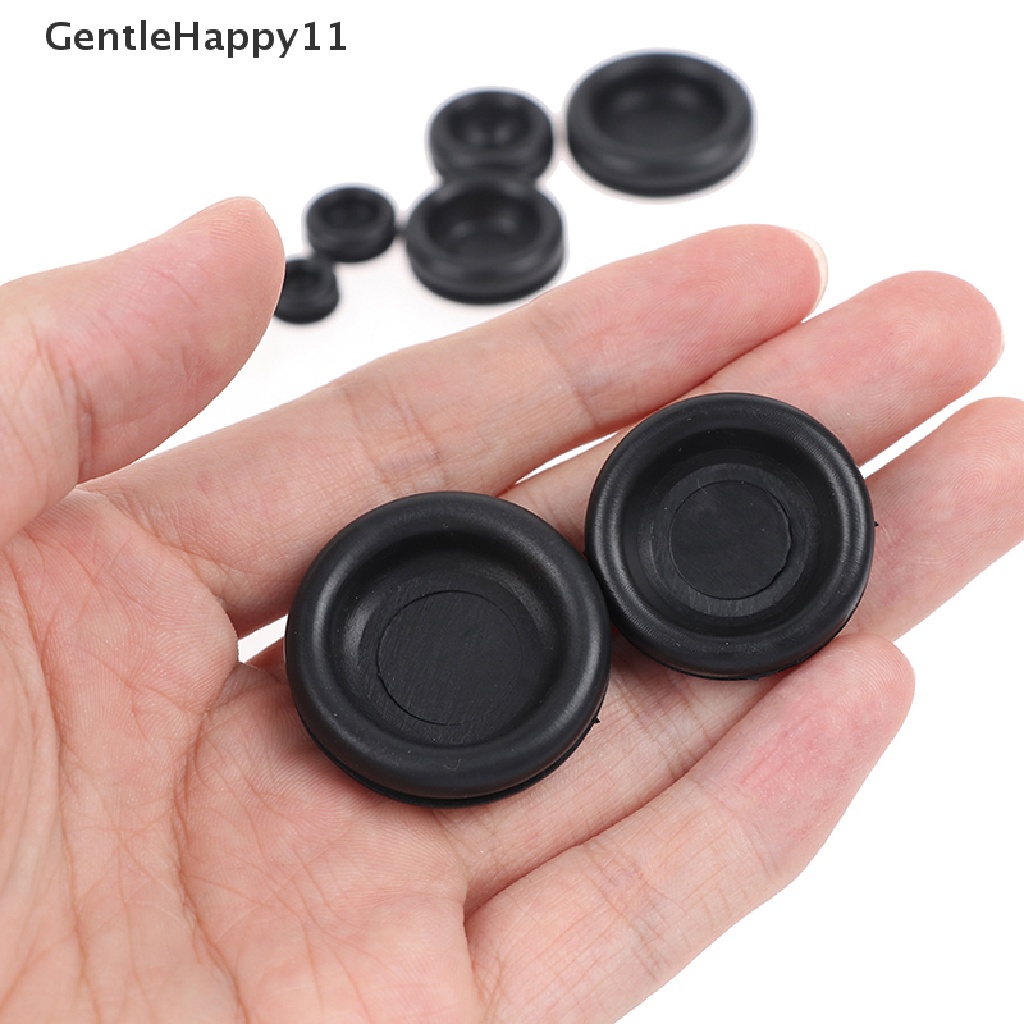 Gentlehappy 170Pcs Closed Seal Ring Karet Mobil Grommet Lubang Plug Kawat Listrik Gasket Kit id