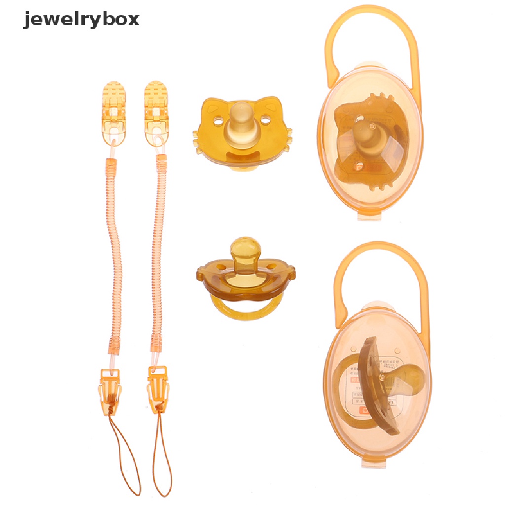 [jewelrybox] Bayi Indah Lembut Silikon Dot Set Baru Lahir Kartun Hewan Kenyamanan Dot Butik