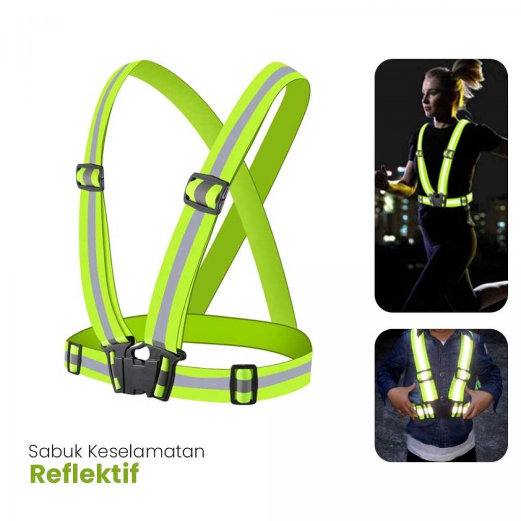 CEZMKIO sabuk keselamatan kerja reflektif safety belt