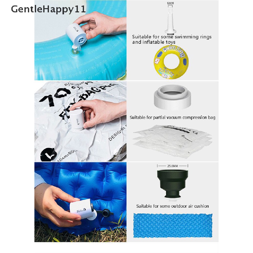 Gentlehappy Camping Air Light Flextailgear Tiny Pump Pompa Tiup Ultralight USB Charging id