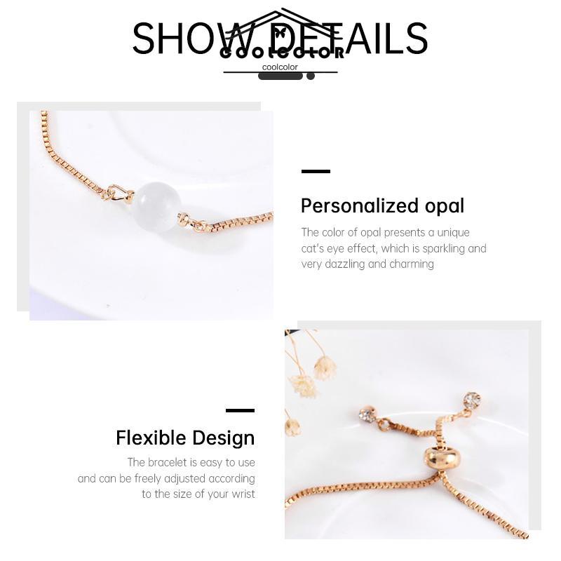 COD❤️Gelang serut titanium mata kucing Korea gelang vintage kristal Prancis Aksesoris- cl