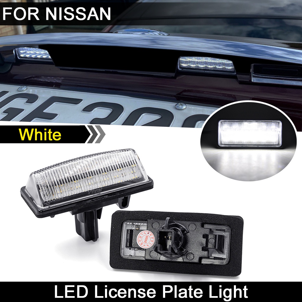 2pcs Lampu Plat Nomor LED Plat Lampu Untuk Nissan Teana Tidda Altima JX35 Pathfinder Quest Sentra NV350 Pulsar Sunny Sylphy