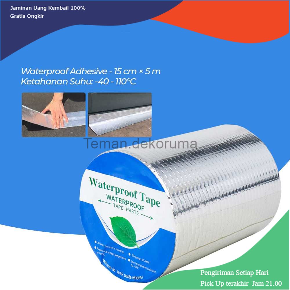 TD - RTG Lakban Aluminium Foil Waterproof Adhesive 15 cm x 5 m - LS549