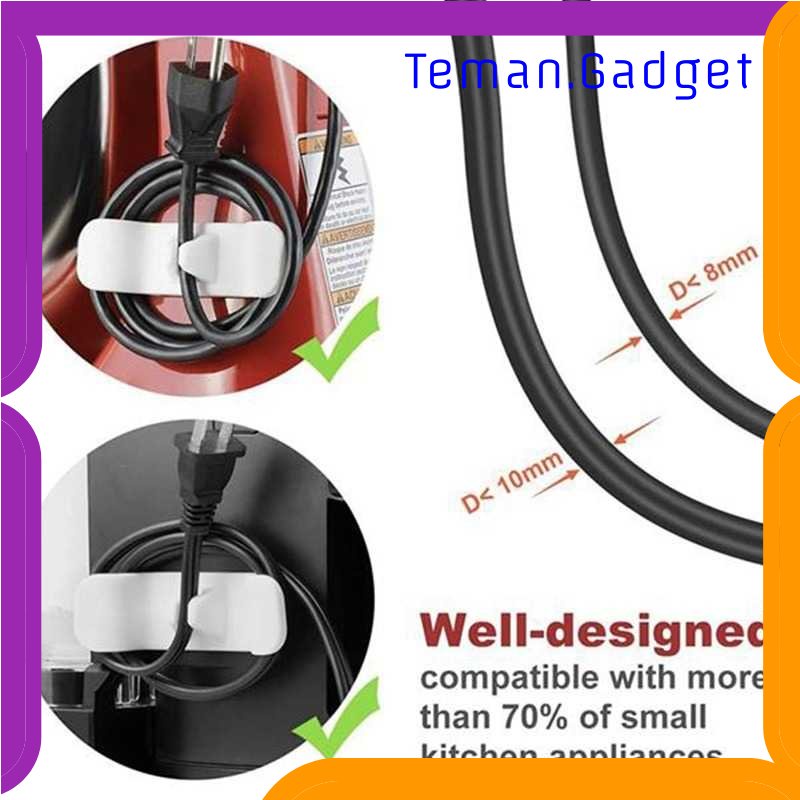 TG - ATK Striveday Klip Kabel Organizer Peralatan Elektronik Dapur 4 PCS - KR71