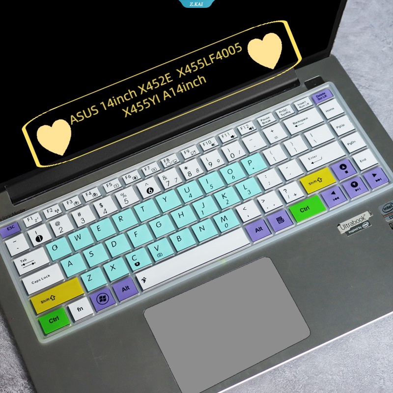 Lengan Pelindung Aksesori Keyboard Silikon Laptop Untuk ASUS 14inch X452E X455LF4005 X455YI A14inch Film Keyboard Kualitas Tinggi [ZK]