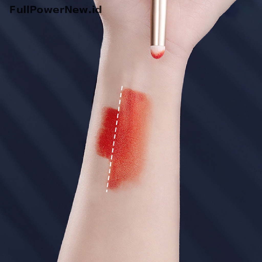 Power Mini Round Head Lip Lip Gloss Brush Kuas Aplikator Bibir Dengan Tutup ID