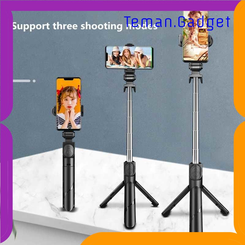 TG - KMP COOL DIER Selfie Stick Tongsis Tripod dengan Bluetooth Shutter - XT-02