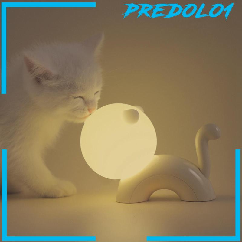 [Predolo1] Kucing Silikon Lampu Malam Hadiah Ulang Tahun Nursery Table Lamp Bedside Table Lamp