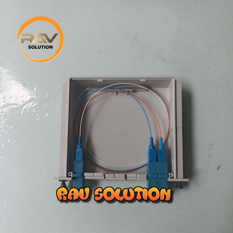 splitter + box 1-2 sc upc - RAV SOLUTION FIBER OPTIC