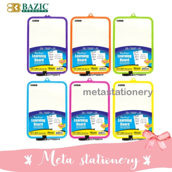 

Papan Tulis Kecil / Double Sided Dry Erase Board Bazic