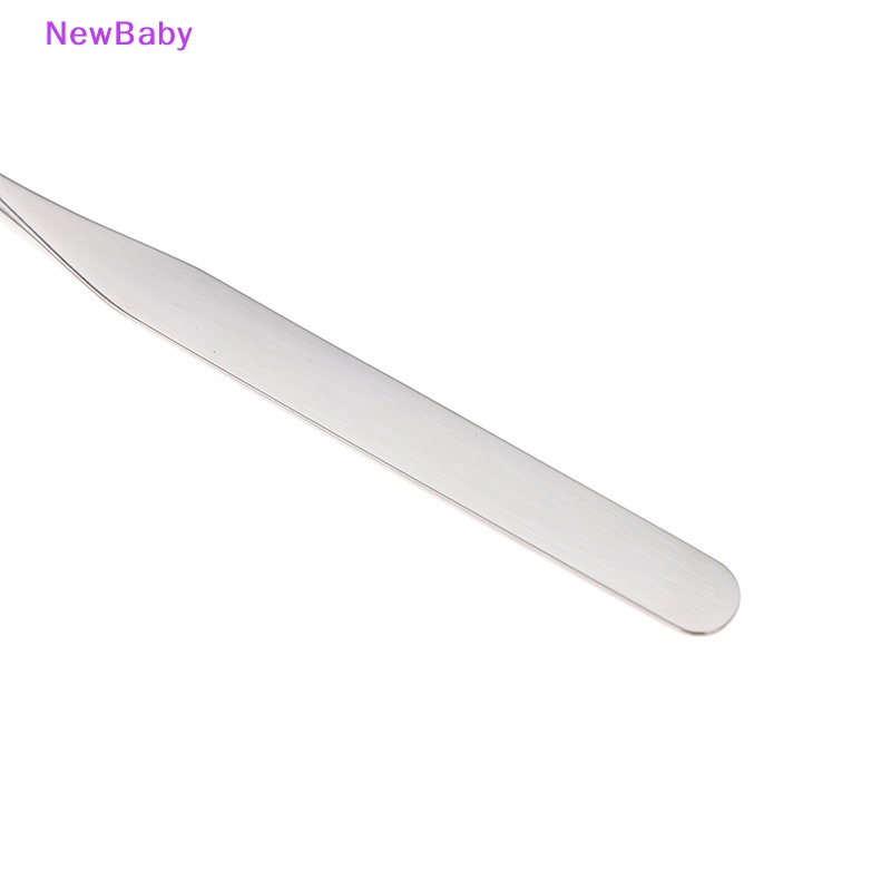 Newbaby Spatula Toner Makeup Kepala Ganda Stainless Steel Dengan Stik Pencampur Tas PU ID