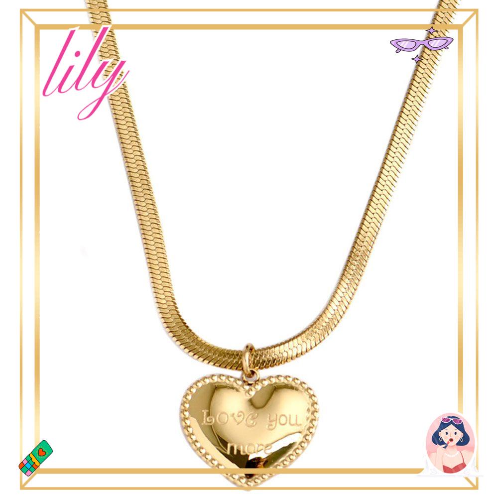 Lily Kalung Baru Rantai Klavikula Choker Stainless Steel