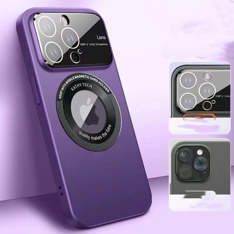 IPHONE Telepon Atraksi Magnetik Peka Kulit Jendela Besar Iphone11 12 13 14 Pro Max Shockproof Case Cover