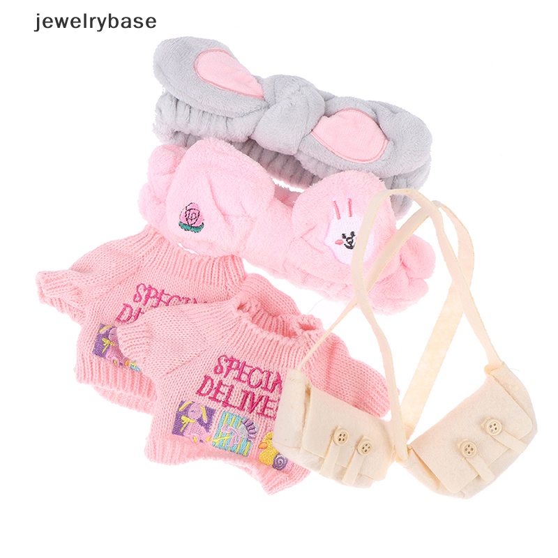 [jewelrybase] 30 cm Aksesoris Boneka Cafe Bebek Anjing Dengan Baju Mainan Mewah Kartun Boneka Kain Butik