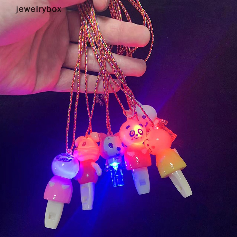 [jewelrybox] 2 Pcs LED Piglet Bercahaya Peluit Mainan Liontin Massal Glow In The Dark Nikmat Pesta Ulang Tahun Kalung Anak Hadiah Butik