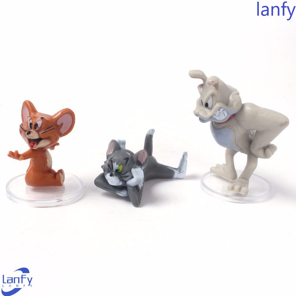 Lanfy Figure Model Kid Hadiah 5pcs/set Figura Mini Model Kartun Ornamen Jerry Mouse