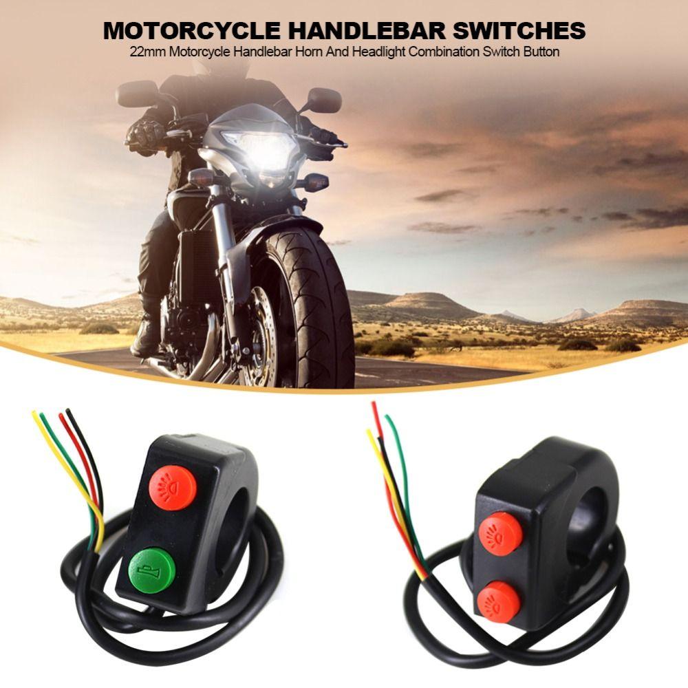 Lanfy Saklar Motor Universal ATV Sepeda Suku Cadang Motor Headlamp Saklar Lampu Motor Modifikasi Aksesoris Motor Tombol Kombinasi