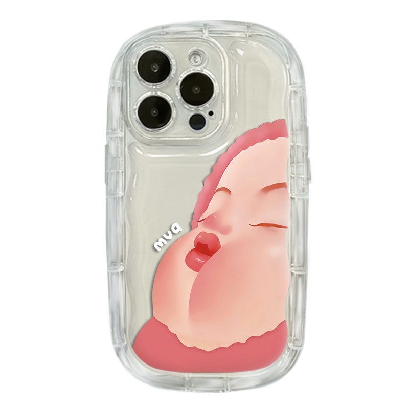 IPHONE Casing Ponsel Lucu Shockproof Kompatibel Untuk Casing Iphone11 14 13 12 Pro XS Max X XR 78 Plus Cover Silikon TPU Transparan Lembut