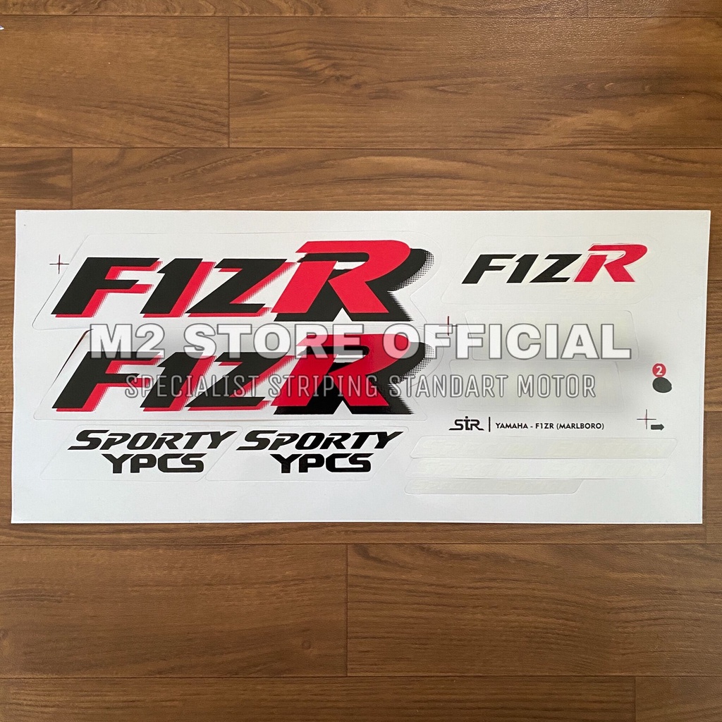 Striping strip lis body motor Yamaha fiz r Fiz R malboro putih merah sticker stiker f1zr f1z r fiz s