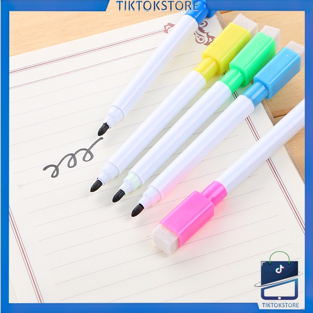 TIKTOK - D6164  Pengapus Spidol S5197 / Board Pen Marker With Eraser / Whiteboard Marker / Spidol Dengan Penghapus / Sepidol Mini Kecil / Spidol Warna Warni