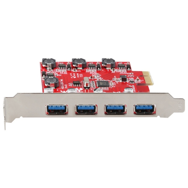 Vivi PCIE Ke Usb30 Kartu Ekspanding PCIE Ke 4-port USB Adapter Card4Xusb30