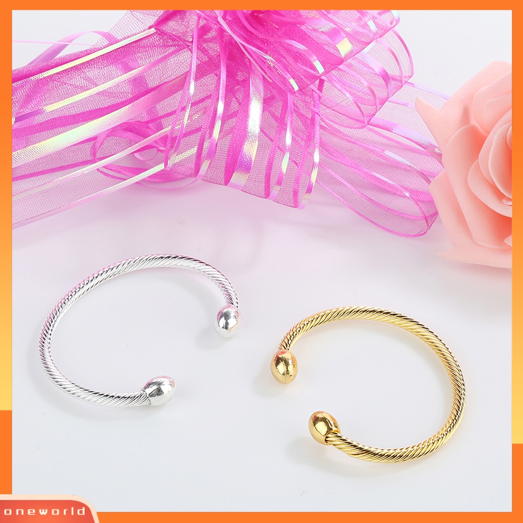 [EONE] Wanita Gelang Memutar Adjustable Electroplating Pereda Nyeri Terbuka Hias Colorfast Vintage Terapi ic Gelang Aksesoris Perhiasan
