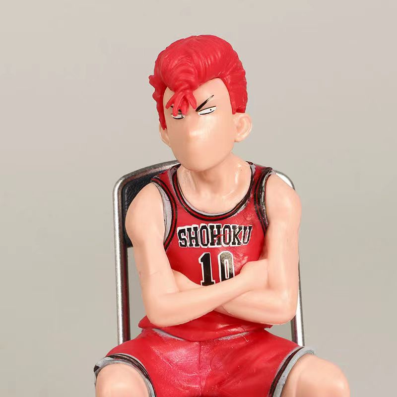 5pcs/set Slam Postur Duduk Action Figure Anime Basket Karakter Akagi Takenori Kaede Rukawa Sakuragi Hanamichi Model Mainan Collections