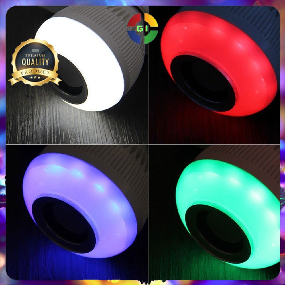 Bohlam LED RGB E27 6W with Bluetooth Speaker White