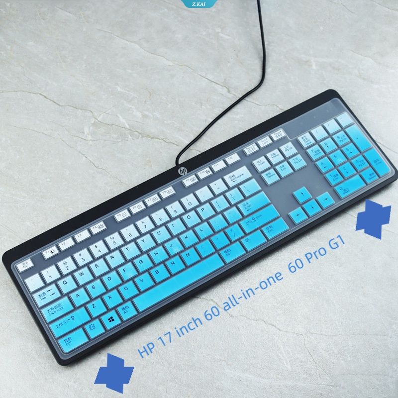 Keyboard Komputer Lembut Dan Nyaman Cover Pelindung Untuk Model HP 17inch 60dalaman Komputer Desktop Zhang 60 Pro G1 Tahan Air Film Pelindung Silikon Full Covera