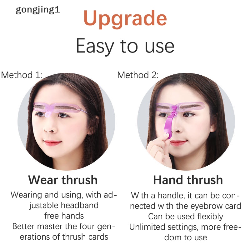 Ggg 8gaya Stensil Pembentuk Alis Grooming Shaper Reusable Template Alat Makeup ID