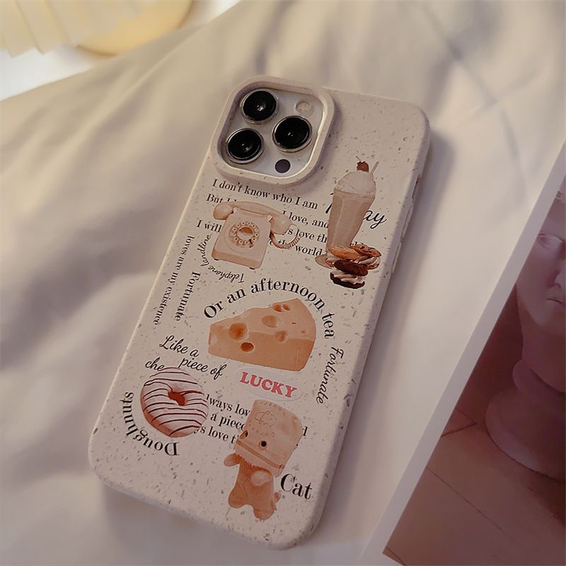 Cocok Untuk Iphone14 Pro Max iPhone Phone Case Ramah Lingkungan Degradable Phone Case Kamera Perlindungan Tahan Guncangan Kompatibel Dengan iPhone 13 13pro 13prm iPhone 11 7Plus 8Plus Xr XS 12 Pro Max Casing Ponsel