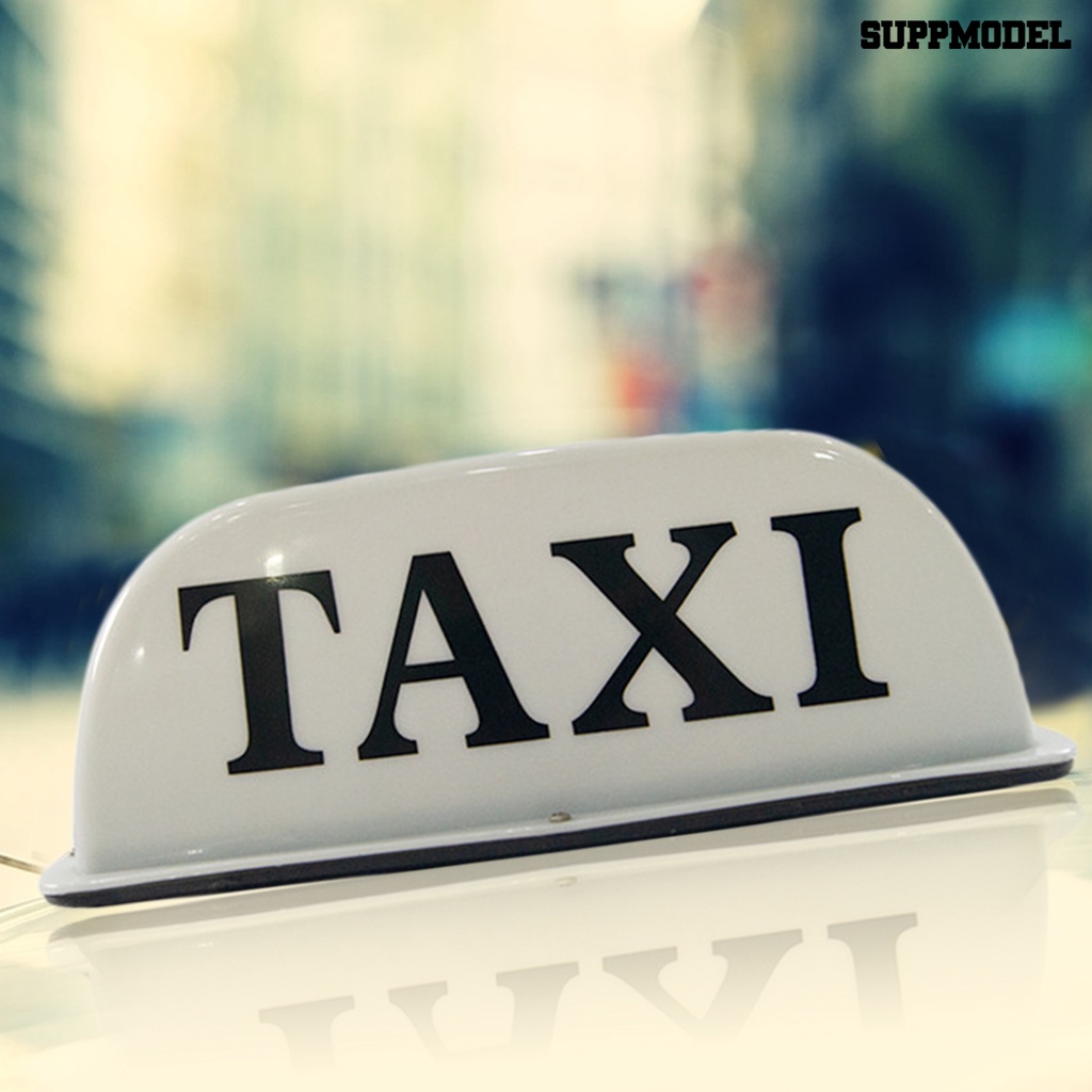 [SM Otomatis] 12V Taxi Roof Light Universal Long Life Waterproof ic Glowing Taxi Cab Sign Roof Top Topper Light Aksesori Kendaraan