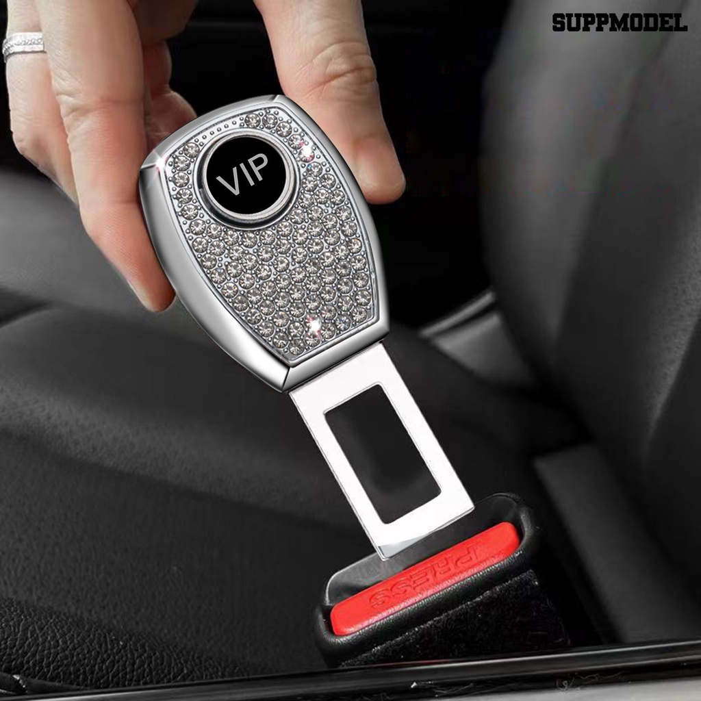 [SM Auto] 2Pcs Klip Sabuk Pengaman Berlian Imitasi Universal Mobil Extender Safety Seat Belt Lock Gesper Perlengkapan Kendaraan