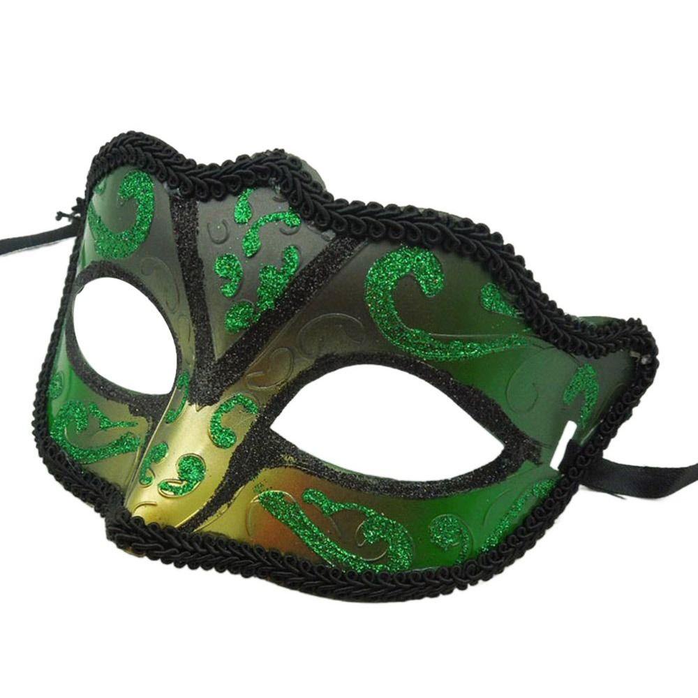 R-FLOWER 2buah Tiara Topeng Kostum Tari Mewah Prom Halloween Mata